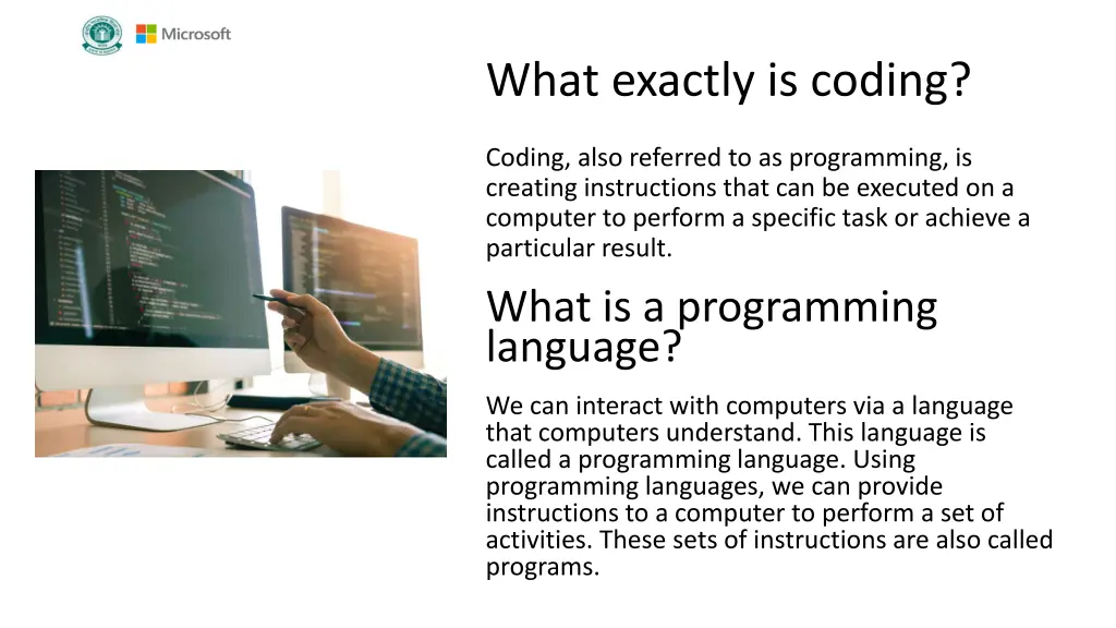 what exactly is coding