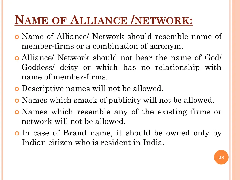 n ame of a lliance network