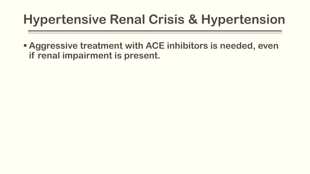 hypertensive renal crisis hypertension