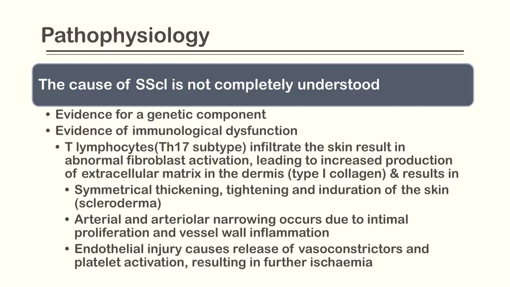 pathophysiology