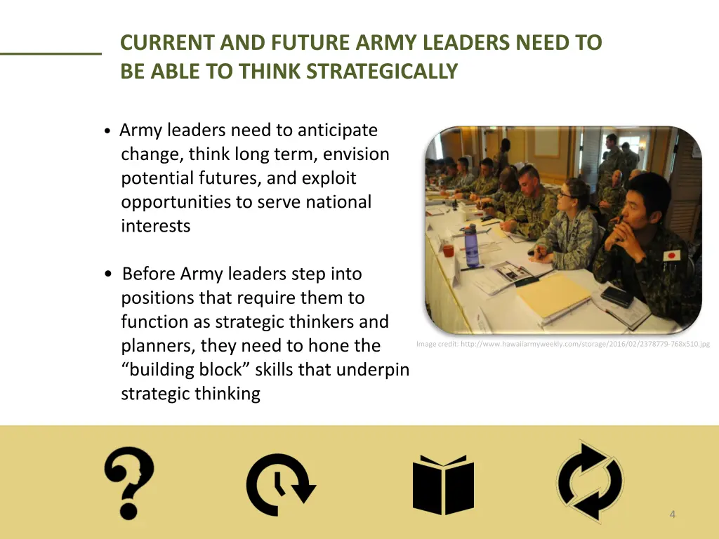 current and future army leaders need to be able