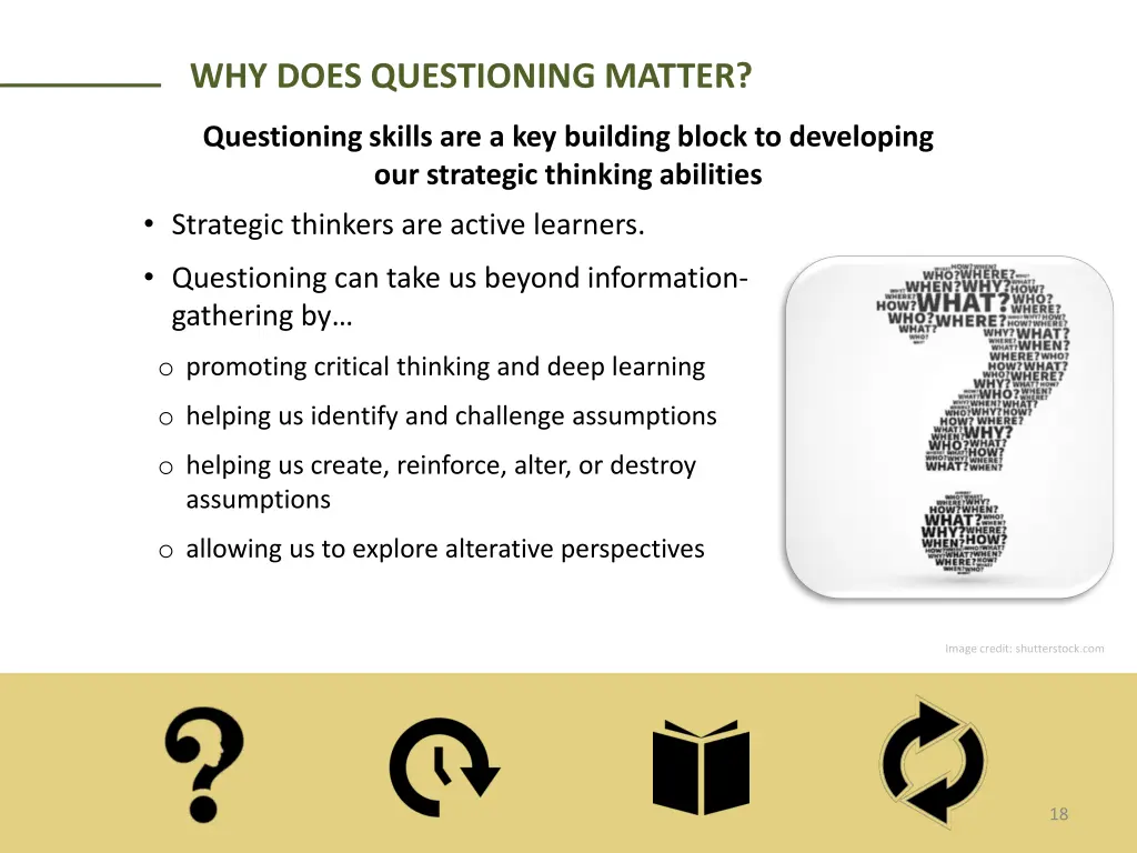 why does questioning matter