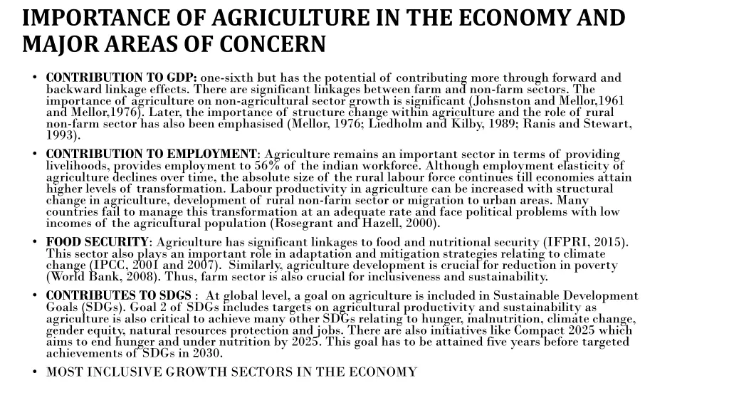 importance of agriculture in the economy