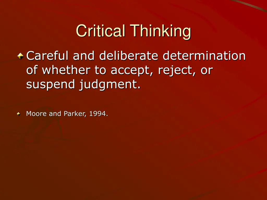 critical thinking 1