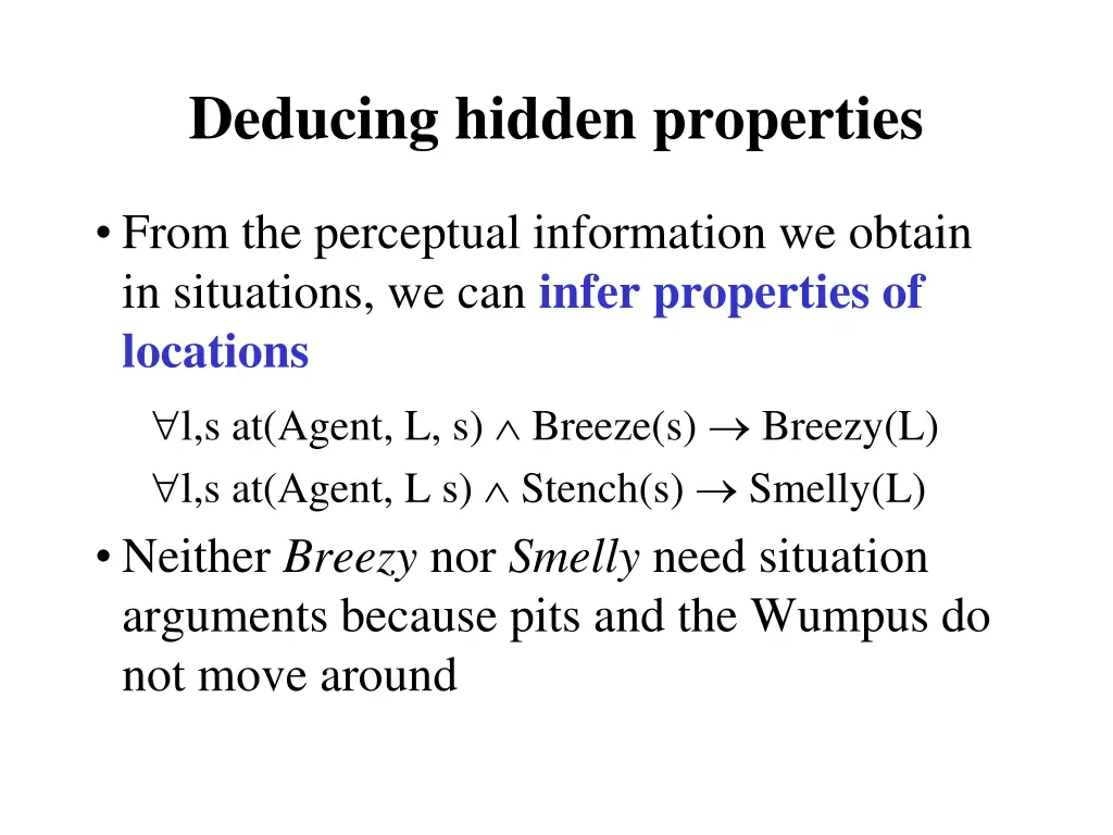 deducing hidden properties