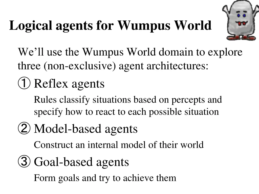 logical agents for wumpus world