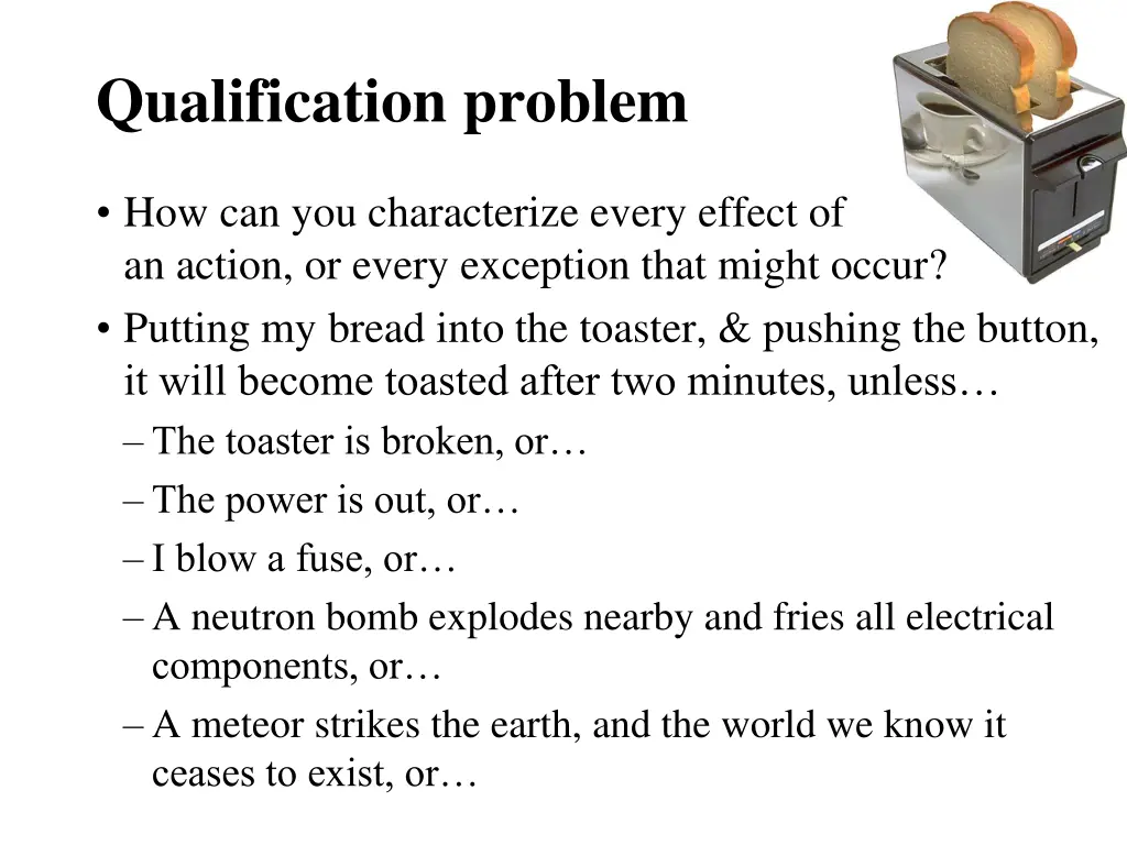 qualification problem