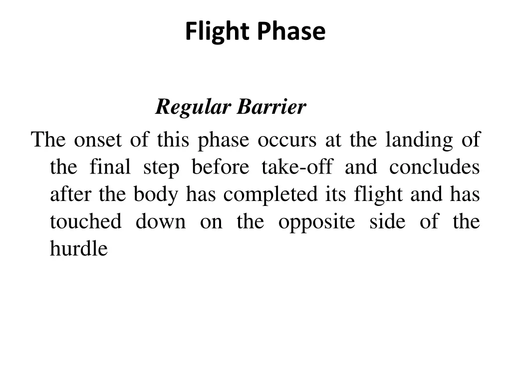 flight phase