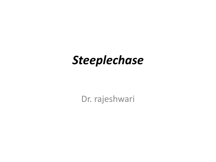 steeplechase