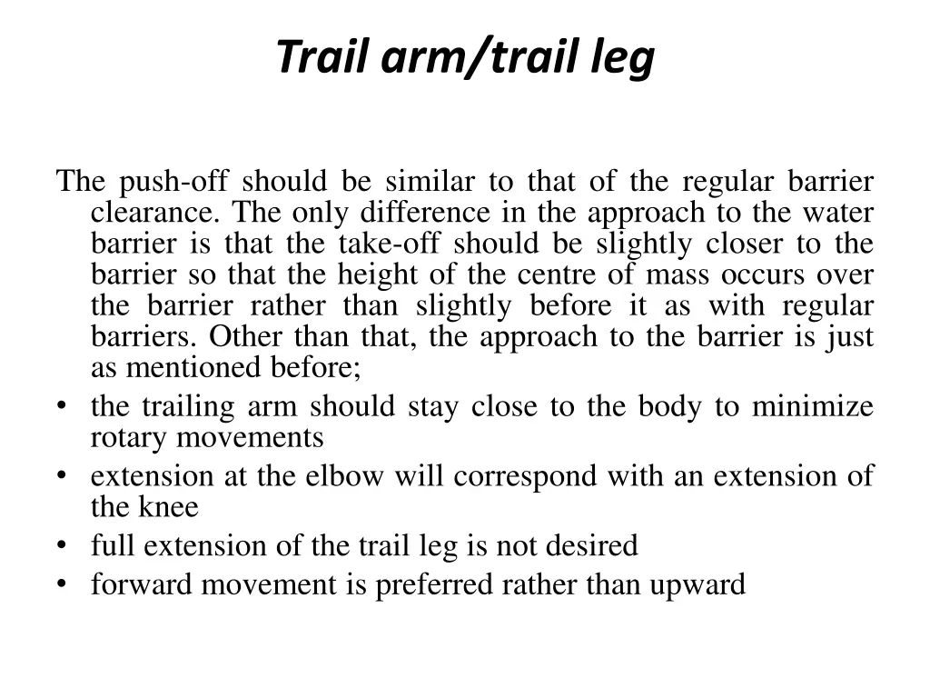 trail arm trail leg 1