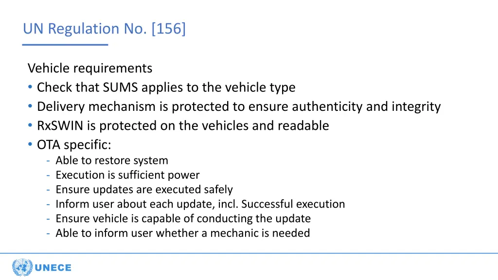 un regulation no 156 1