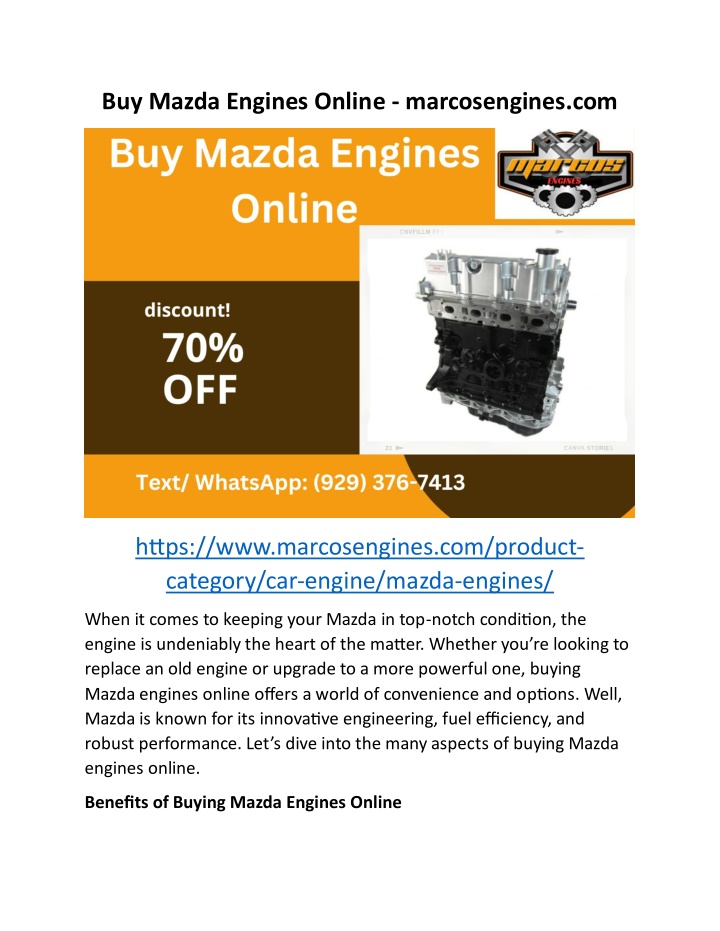 buy mazda engines online marcosengines com