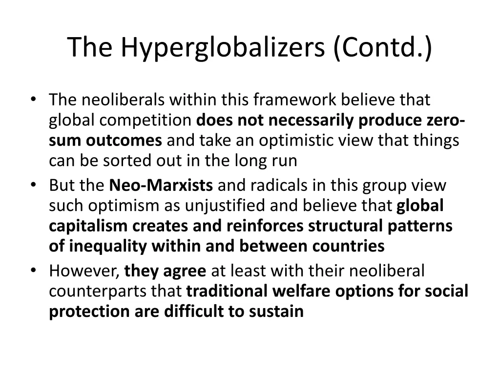 the hyperglobalizers contd 3