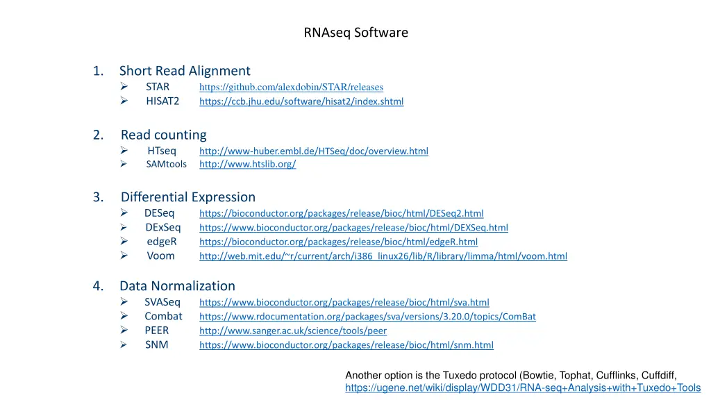 rnaseq software