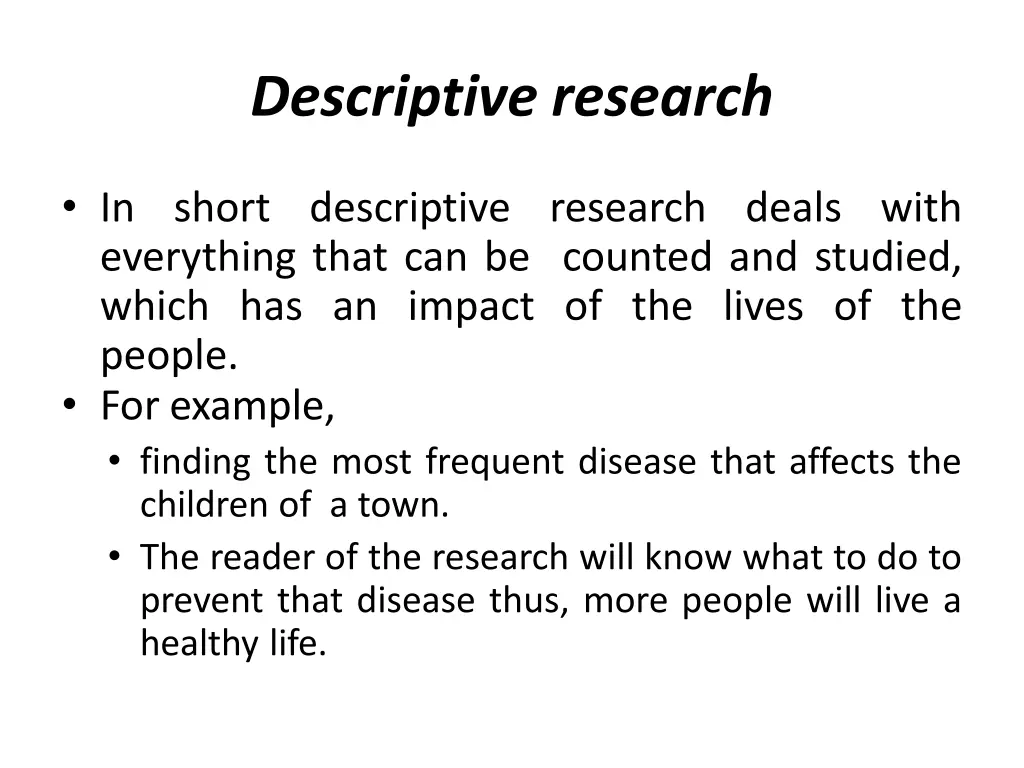 descriptive research 1