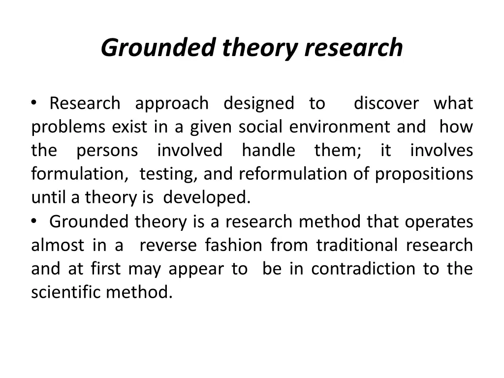 grounded theory research