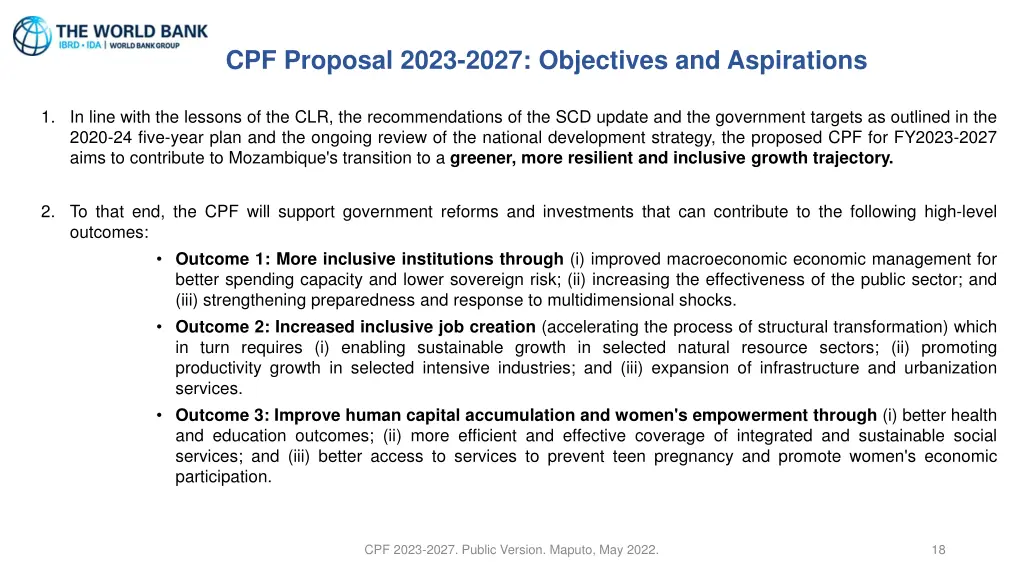 cpf proposal 2023 2027 objectives and aspirations