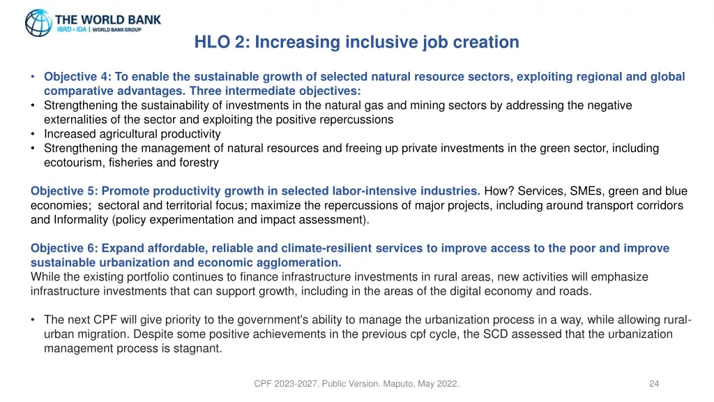 hlo 2 increasing inclusive job creation