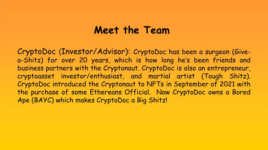 meet the team 1