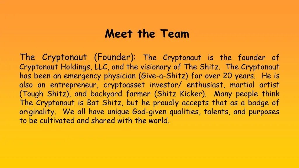 meet the team