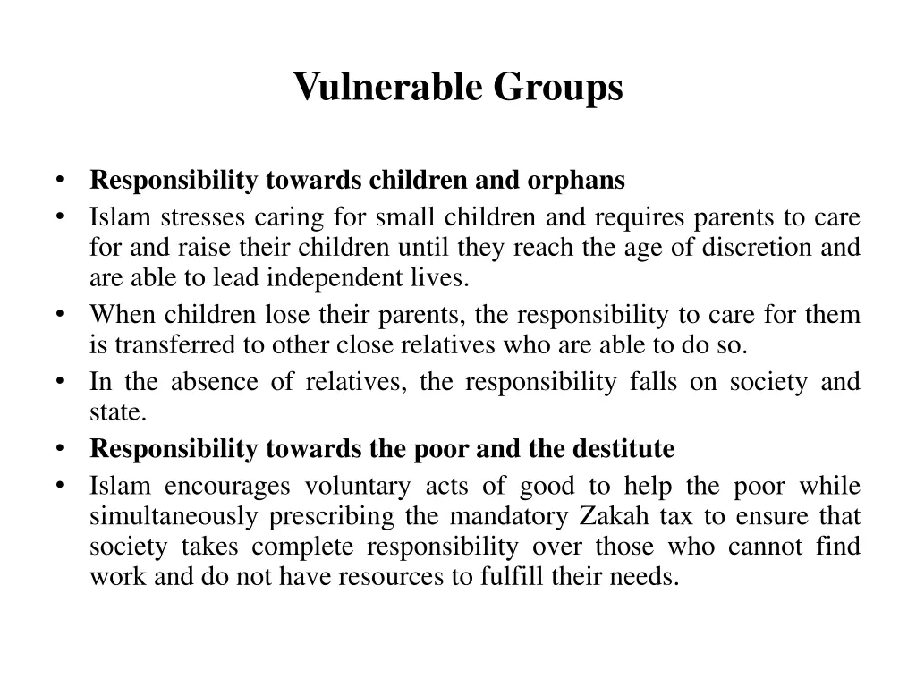 vulnerable groups