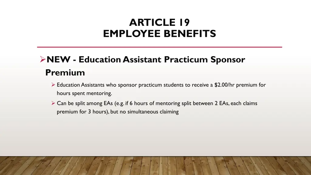 article 19 employee benefits 1