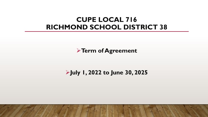 cupe local 716 richmond school district 38