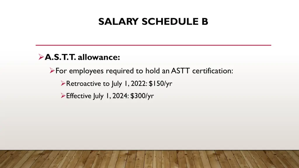 salary schedule b 1