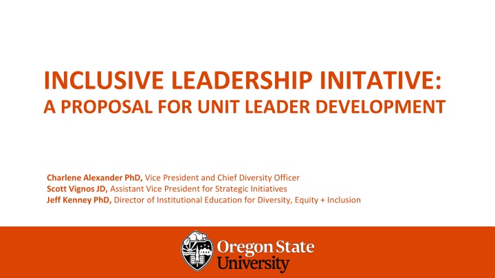 inclusive leadership initative a proposal