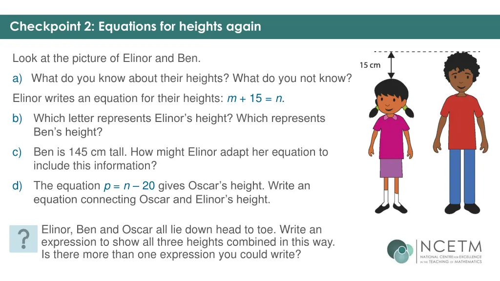 checkpoint 2 equations for heights again