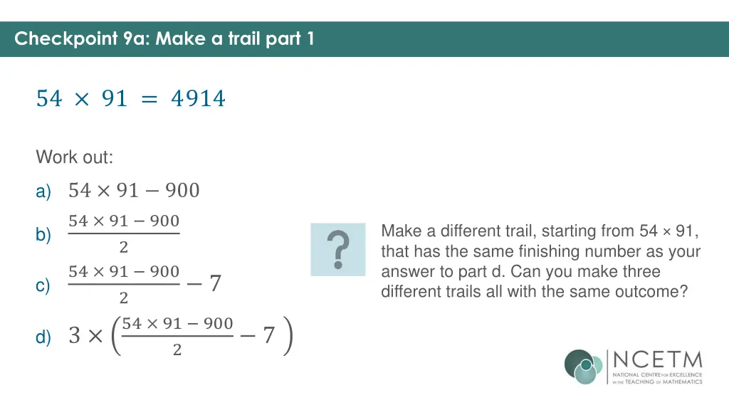 checkpoint 9a make a trail part 1