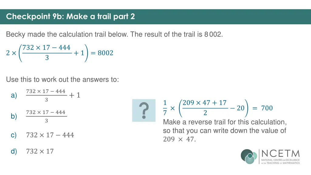 checkpoint 9b make a trail part 2