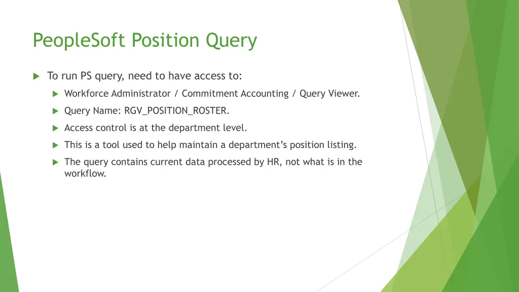 peoplesoft position query