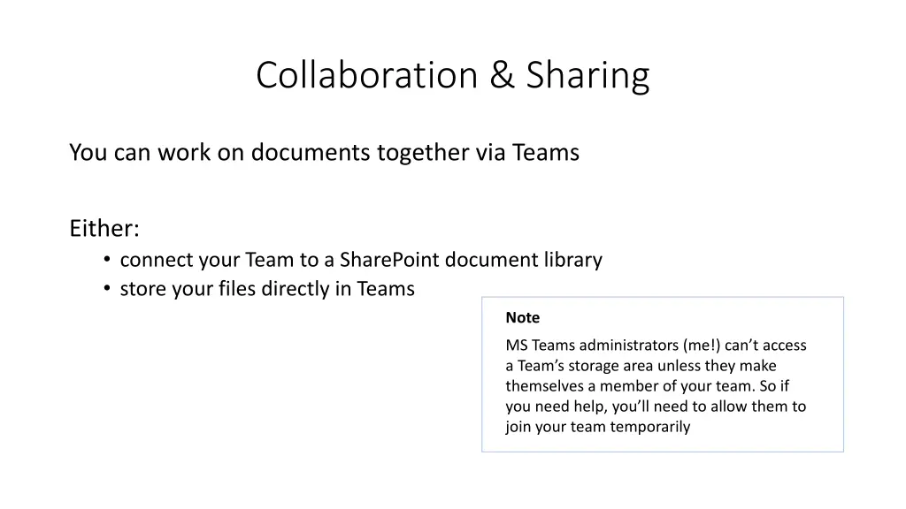 collaboration sharing