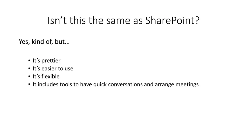 isn t this the same as sharepoint