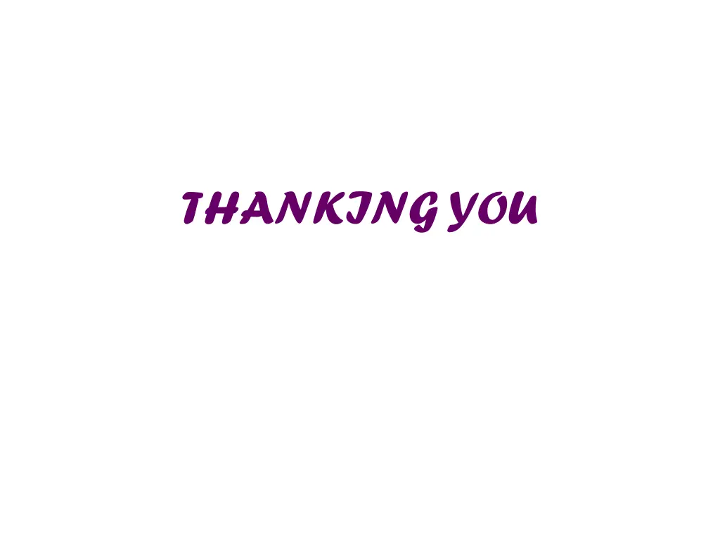 thanking you