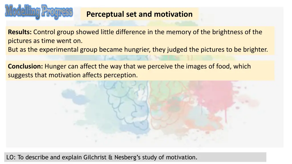 perceptual set and motivation 1