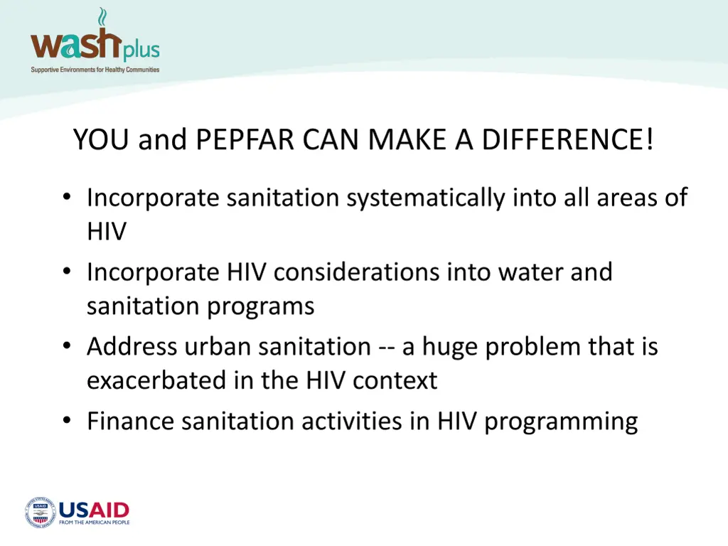 you and pepfar can make a difference