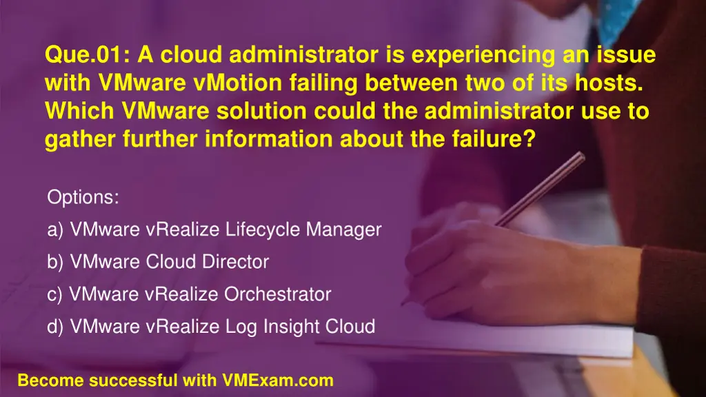 que 01 a cloud administrator is experiencing