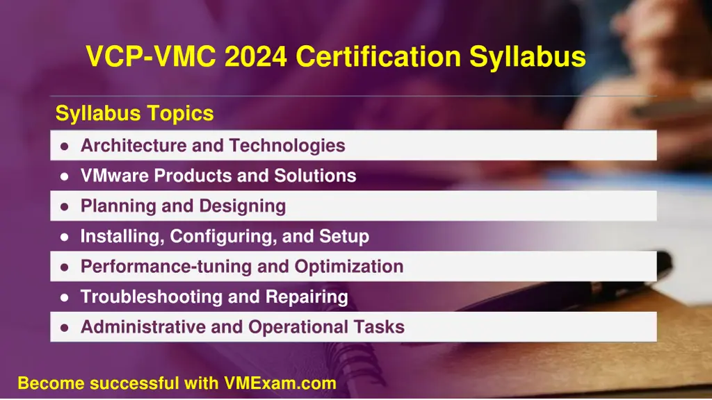 vcp vmc 2024 certification syllabus