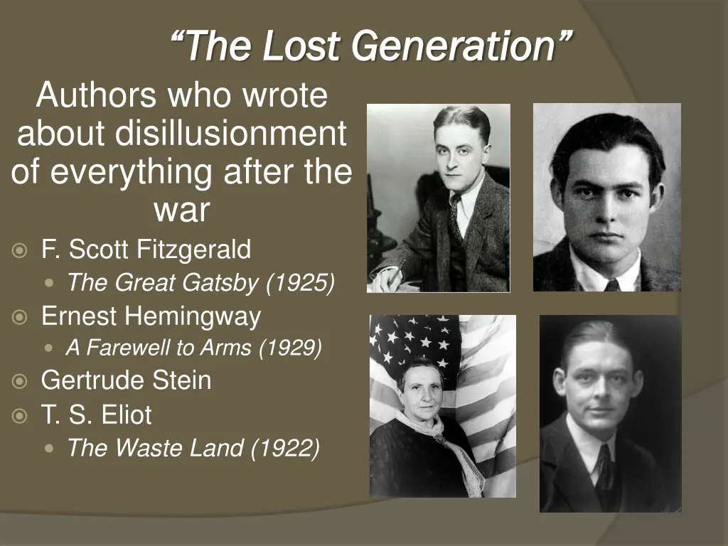 the lost generation the lost generation authors