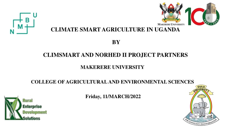 climate smart agriculture in uganda