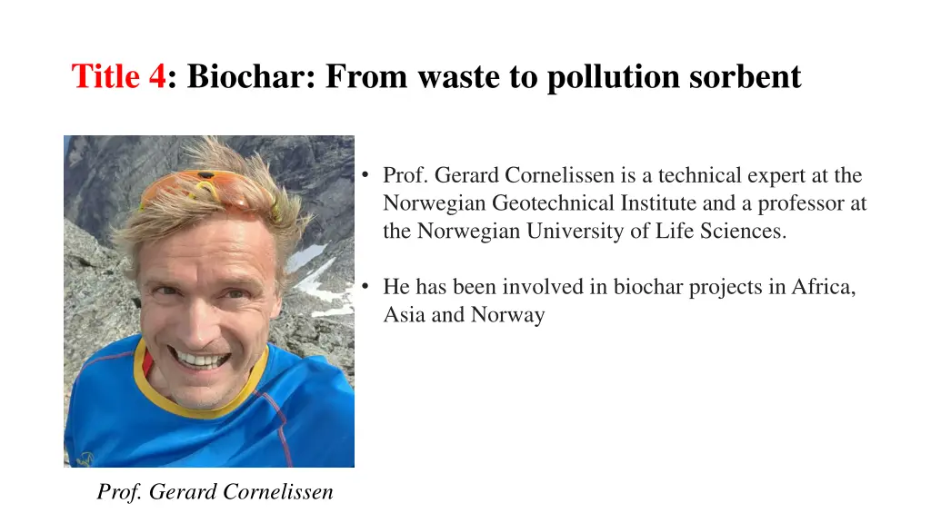 title 4 biochar from waste to pollution sorbent