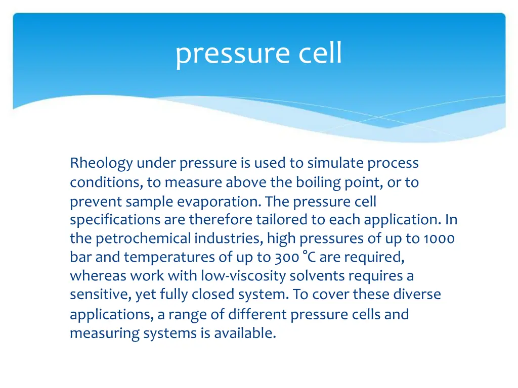 pressure cell