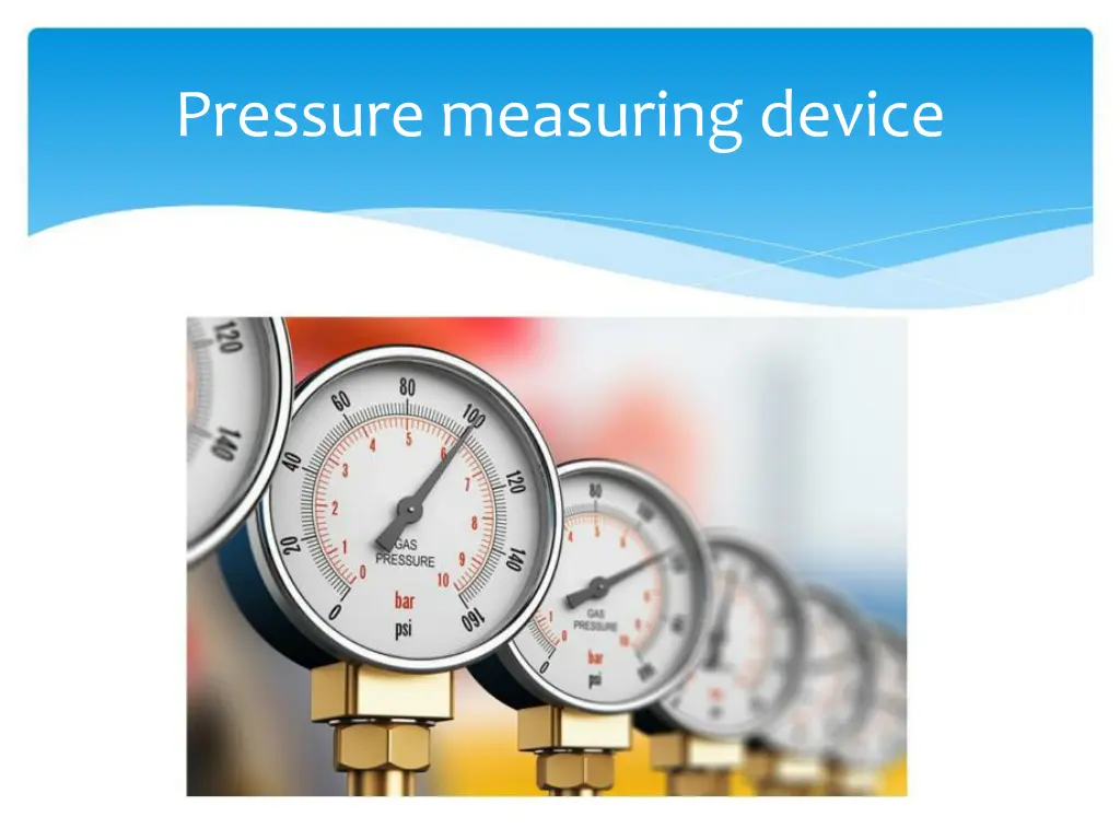 pressure measuring device