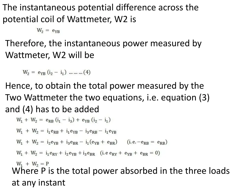 the instantaneous potential difference across