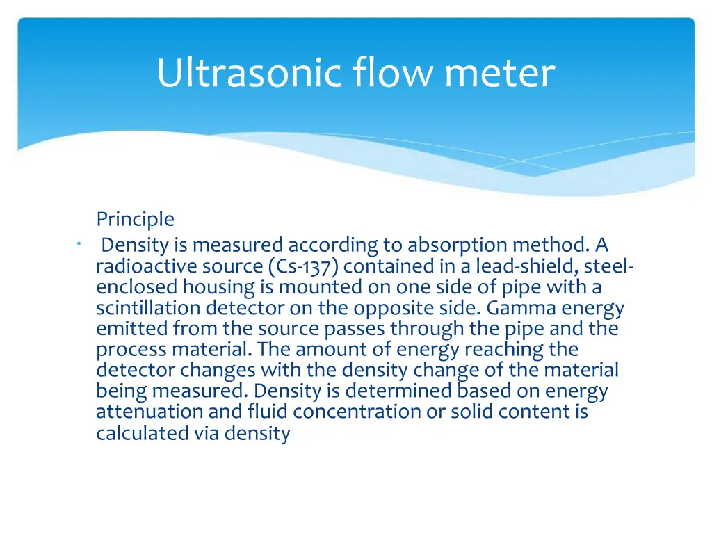 ultrasonic flow meter