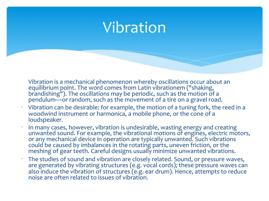 vibration