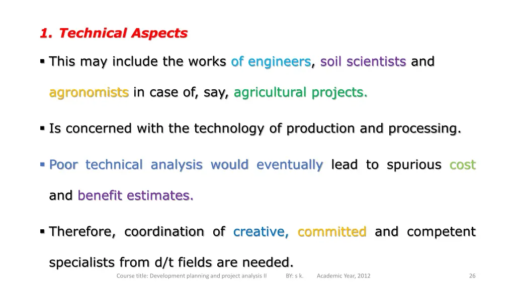 1 technical aspects