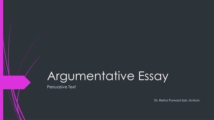 argumentative essay persuasive text